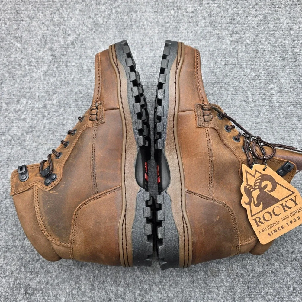 Rocky Outback 8723 Mens 9 M Gore-Tex Waterproof Leather Moc Toe Work Boots NIB